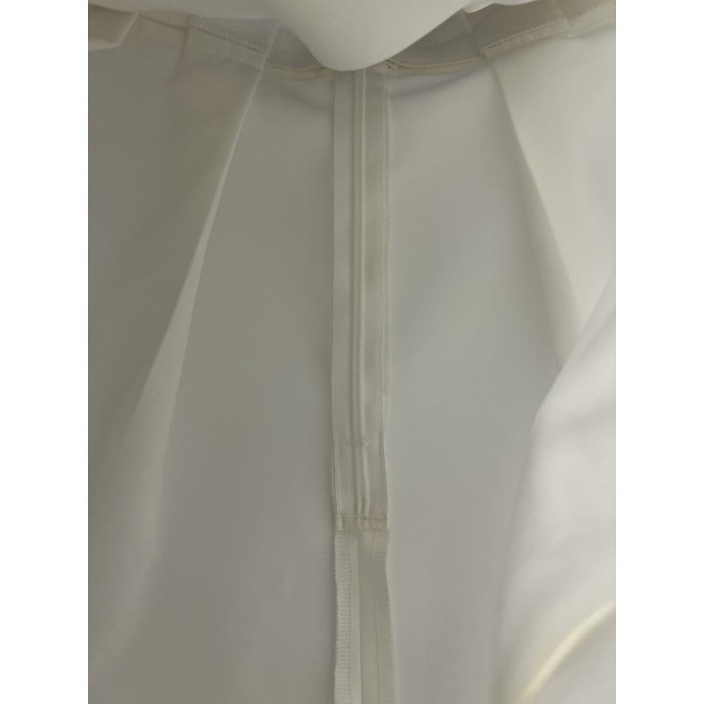 Liz Claiborne Pleated Skirt Women's 6 Career Paperbag Belted Knee Length White - Picture 11 of 12